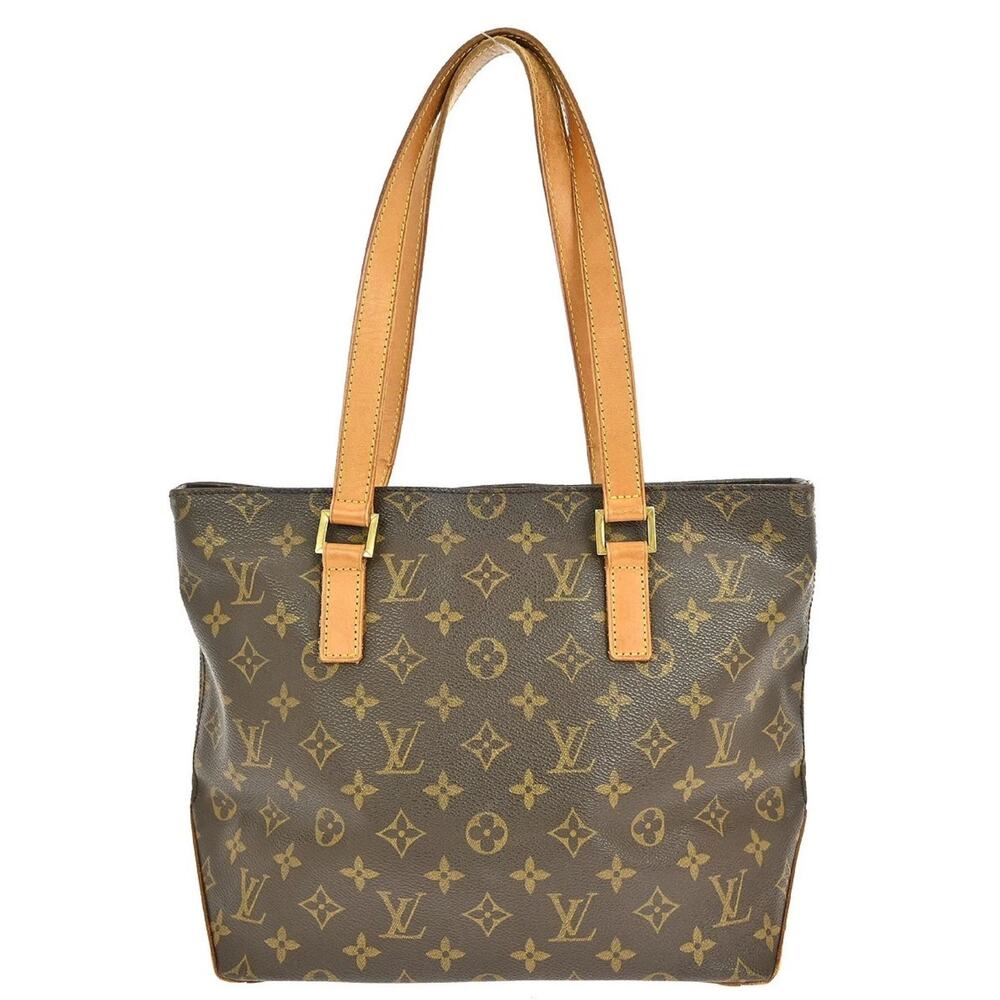 Louis Vuitton Cabas Piano Tote Bag Monogram LV Canvas Brown Shoulder Bag Travel - Picture 2 of 16